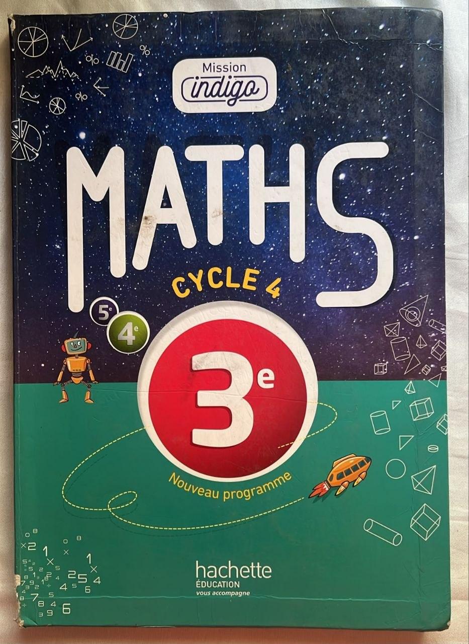 Maths 3e (Cycle 4) - Mission Indigo